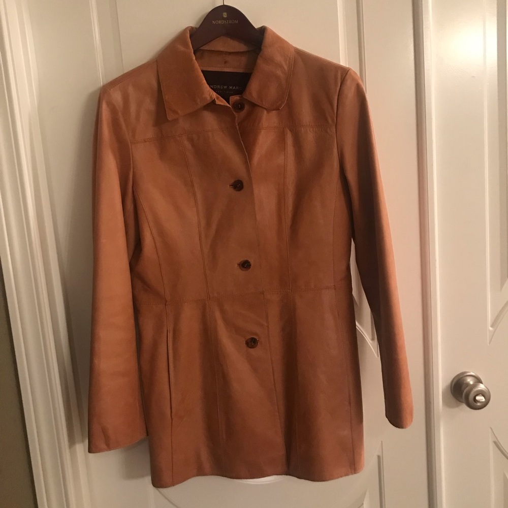 Andrew Mark Leather Blazer